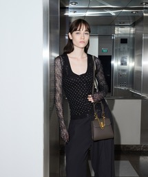 CHARLES & KEITH | ジオメトリック トップハンドルチェーンリンクバッグ / Geometric Top Handle Chain-Link Bag(ハンドバッグ)