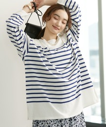 パネルボーダーカットチュニック