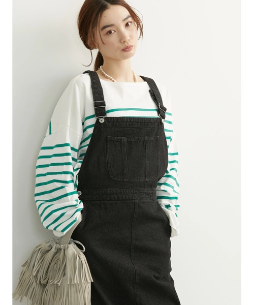 AMERICAN HOLIC(アメリカンホリック)の「パネルボーダーカットチュニック(Tシャツ/カットソー・レディース・ネイビー/オレンジ/グリーン・L/M)」の20枚目の写真