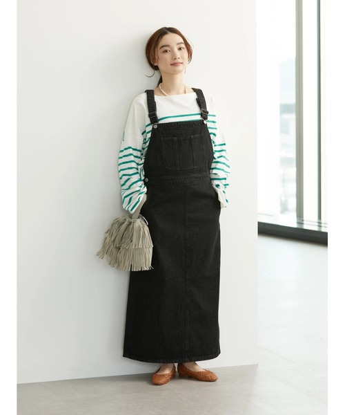 AMERICAN HOLIC(アメリカンホリック)の「パネルボーダーカットチュニック(Tシャツ/カットソー・レディース・ネイビー/オレンジ/グリーン・L/M)」の21枚目の写真