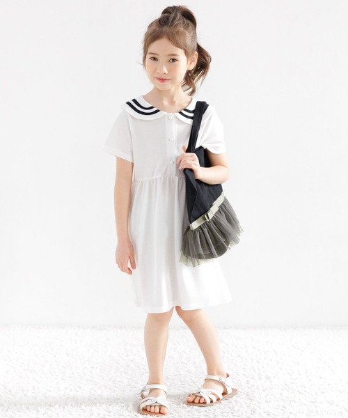 Bee des Bee(ビーデスビー)の「チュールレース&リボン レッスントートバッグ(トートバッグ・キッズ・ブラック/ベージュ/ネイビー/ピンク/ブルーグレー/アイボリー・フリー)」の9枚目の写真