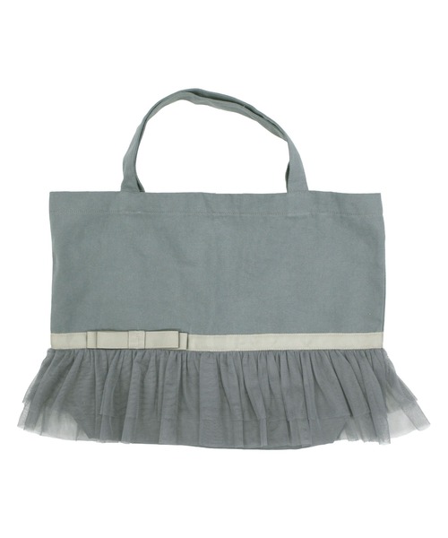 Bee des Bee(ビーデスビー)の「チュールレース&リボン レッスントートバッグ(トートバッグ・キッズ・ブラック/ベージュ/ネイビー/ピンク/ブルーグレー/アイボリー・フリー)」の18枚目の写真