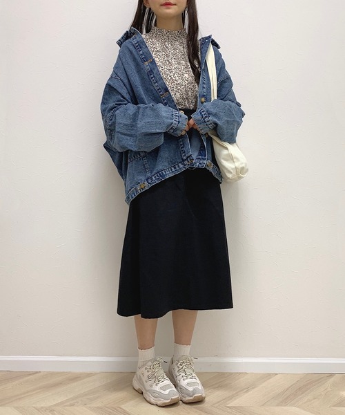 Cham.(チャム)の「Aラインフレアスカート(スカート・レディース・ブラック/ベージュ/ブラウン/オフホワイト・F)」の3枚目の写真