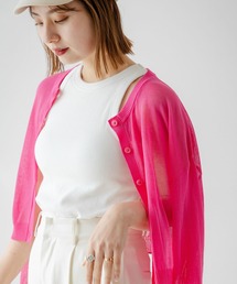 rectangle | 2WAYシアーニットカーディガン(カーディガン/ボレロ)