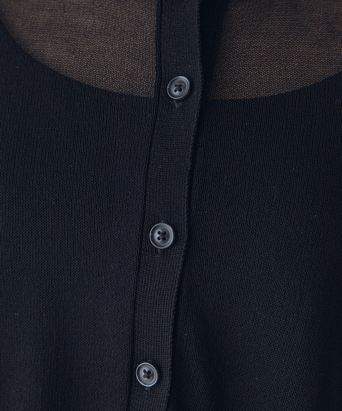 rectangle（レクタングル）の「2WAYシアーニットカーディガン（カーディガン/ボレロ・レディース・スカイブルー/ブラック/ピンク/イエロー/オレンジ/ブルー/グリーン/アイボリー/杢グレー・FREE）」の21枚目の写真