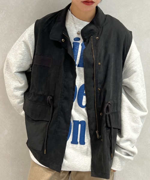 kutir（クティール）の「モッズベスト（ベスト・レディース・ブラック/カーキ/オレンジ/グレイッシュベージュ・FREE）」の2枚目の写真