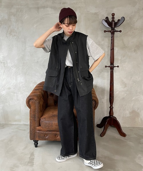 kutir（クティール）の「モッズベスト（ベスト・レディース・ブラック/カーキ/オレンジ/グレイッシュベージュ・FREE）」の16枚目の写真