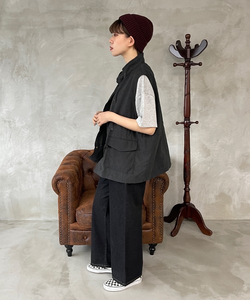 kutir（クティール）の「モッズベスト（ベスト・レディース・ブラック/カーキ/オレンジ/グレイッシュベージュ・FREE）」の17枚目の写真