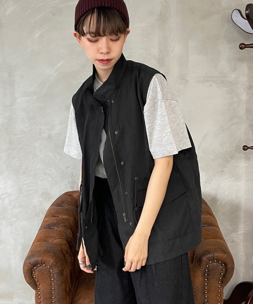 kutir（クティール）の「モッズベスト（ベスト・レディース・ブラック/カーキ/オレンジ/グレイッシュベージュ・FREE）」の14枚目の写真