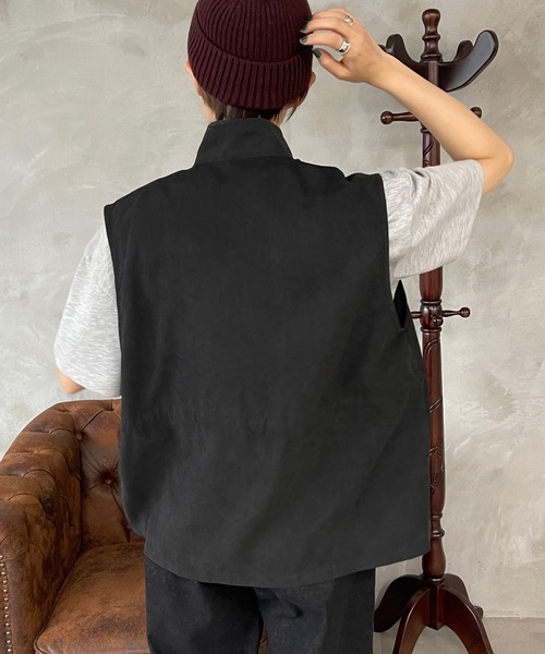 kutir（クティール）の「モッズベスト（ベスト・レディース・ブラック/カーキ/オレンジ/グレイッシュベージュ・FREE）」の15枚目の写真