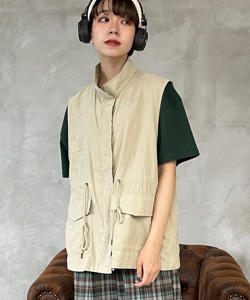 kutir（クティール）の「モッズベスト（ベスト・レディース・ブラック/カーキ/オレンジ/グレイッシュベージュ・FREE）」の19枚目の写真