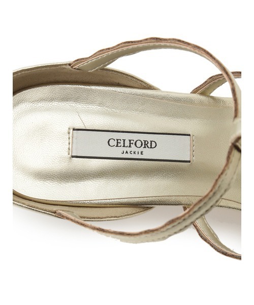 CELFORD（セルフォード）の「スカラストラップサンダル（サンダル・レディース・オフホワイト/ゴールド/ブラック・37/38/36）」の14枚目の写真