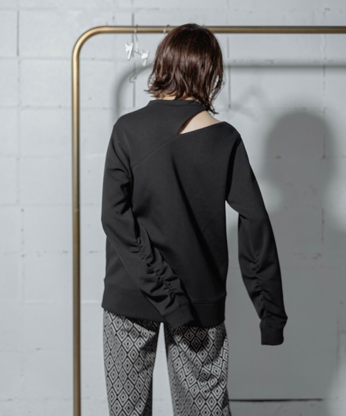 ANOGH（アノフ）の「CUTTING SWEAT PO（スウェット・レディース・ホワイト/バーガンディー・FREE）」の17枚目の写真