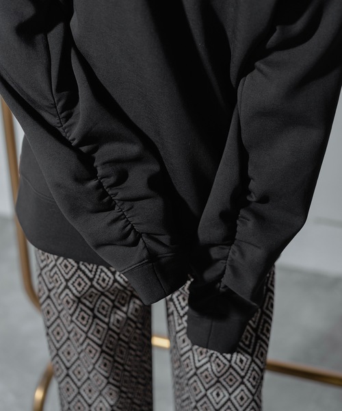 ANOGH（アノフ）の「CUTTING SWEAT PO（スウェット・レディース・ホワイト/バーガンディー・FREE）」の20枚目の写真