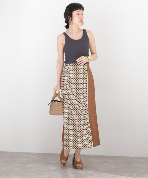 journal standard L'essage(ジャーナルスタンダードレサージュ)の「ベアテレコ タンク(タンクトップ・レディース・ホワイト/チャコールグレー/ベージュ/モスグリーン・FREE)」の5枚目の写真