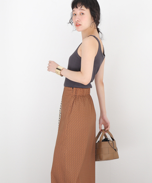 journal standard L'essage(ジャーナルスタンダードレサージュ)の「ベアテレコ タンク(タンクトップ・レディース・ホワイト/チャコールグレー/ベージュ/モスグリーン・FREE)」の6枚目の写真