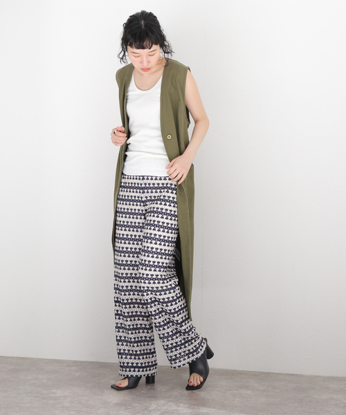 journal standard L'essage(ジャーナルスタンダードレサージュ)の「ベアテレコ タンク(タンクトップ・レディース・ホワイト/チャコールグレー/ベージュ/モスグリーン・FREE)」の7枚目の写真