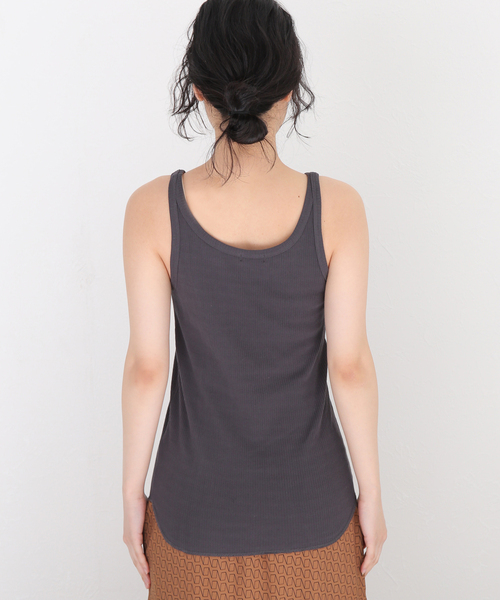 journal standard L'essage(ジャーナルスタンダードレサージュ)の「ベアテレコ タンク(タンクトップ・レディース・ホワイト/チャコールグレー/ベージュ/モスグリーン・FREE)」の15枚目の写真