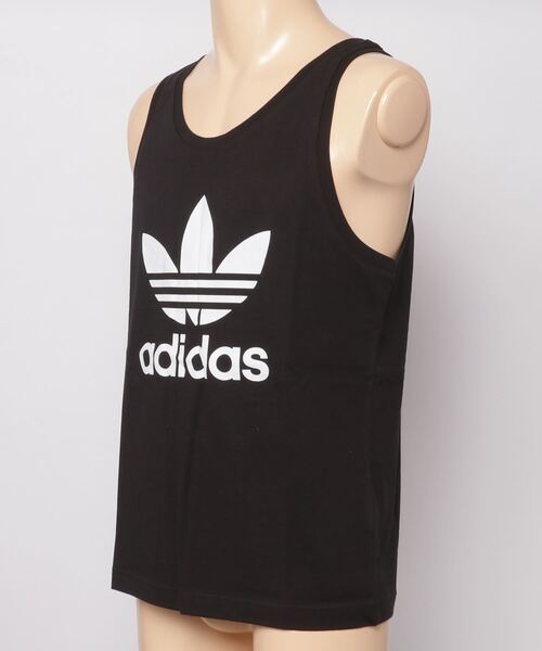adidas（アディダス）の「アディカラー クラシックス トレフォイル タンクトップ / 夏服 / アディダスオリジナルス（タンクトップ・メンズ・ブラック×ホワイト/ホワイト×ブラック・X-SMALL/LARGE/MEDIUM/SMALL/X-LARGE/XX-LARGE/XXX-LARGE）」の9枚目の写真