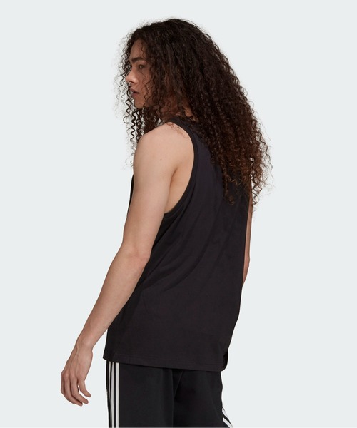 adidas（アディダス）の「アディカラー クラシックス トレフォイル タンクトップ / 夏服 / アディダスオリジナルス（タンクトップ・メンズ・ブラック×ホワイト/ホワイト×ブラック・X-SMALL/LARGE/MEDIUM/SMALL/X-LARGE/XX-LARGE/XXX-LARGE）」の4枚目の写真
