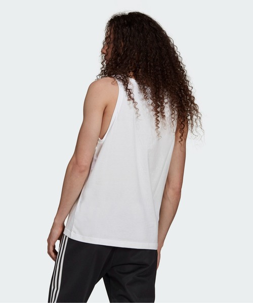 adidas（アディダス）の「アディカラー クラシックス トレフォイル タンクトップ / 夏服 / アディダスオリジナルス（タンクトップ・メンズ・ブラック×ホワイト/ホワイト×ブラック・X-SMALL/LARGE/MEDIUM/SMALL/X-LARGE/XX-LARGE/XXX-LARGE）」の7枚目の写真