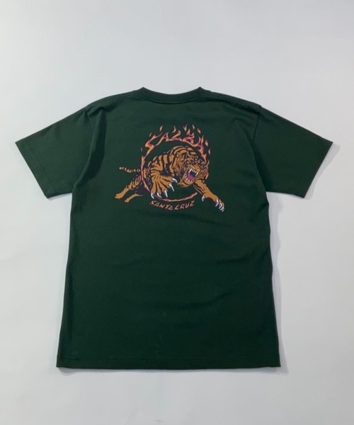 ムラサキスポーツ by 花音（ムラサキスポーツバイカノン）の「【ムラサキスポーツ別注】SANTACRUZ/サンタクルーズ × 花音(かのん)監修アイテム ルーズシルエット バックプリントTシャツ 22S626-42（Tシャツ/カットソー・キッズ・ホワイト/レッド/グリーン・130cm/140cm/150cm/160cm）」の3枚目の写真