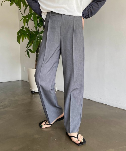 CAPRICIEUX LE'MAGE（カプリシューレマージュ）の「ローウエストスラックスパンツ（スラックス・レディース・ベージュ/ブラウン/グレー/ブラック・38/36）」の14枚目の写真