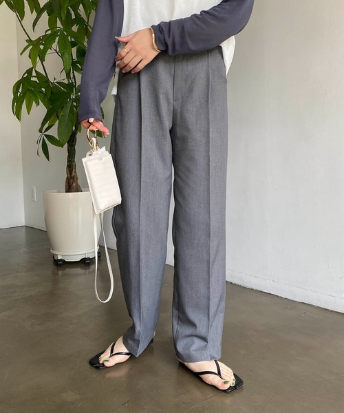 CAPRICIEUX LE'MAGE（カプリシューレマージュ）の「ローウエストスラックスパンツ（スラックス・レディース・ベージュ/ブラウン/グレー/ブラック・38/36）」の15枚目の写真