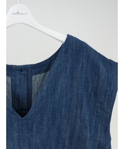 ulu(ウル)の「Linen denim vest(ベスト・レディース・ブルー・FREE)」の14枚目の写真