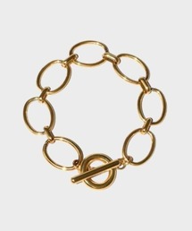 LHME（エルエイチエムイー）の「【WEB限定】”Gleam”オーバルチャンキーチェーンブレスレット/サージカルステンレス（金属アレルギー対応）【LHME / エルエイチエムイー】（ブレスレット）」