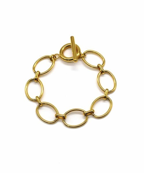 LHME（エルエイチエムイー）の「【WEB限定】”Gleam”オーバルチャンキーチェーンブレスレット/サージカルステンレス（金属アレルギー対応）【LHME / エルエイチエムイー】（ブレスレット・レディース・シルバー/ゴールド・ONE SIZE）」の18枚目の写真