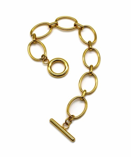 LHME（エルエイチエムイー）の「【WEB限定】”Gleam”オーバルチャンキーチェーンブレスレット/サージカルステンレス（金属アレルギー対応）【LHME / エルエイチエムイー】（ブレスレット・レディース・シルバー/ゴールド・ONE SIZE）」の20枚目の写真