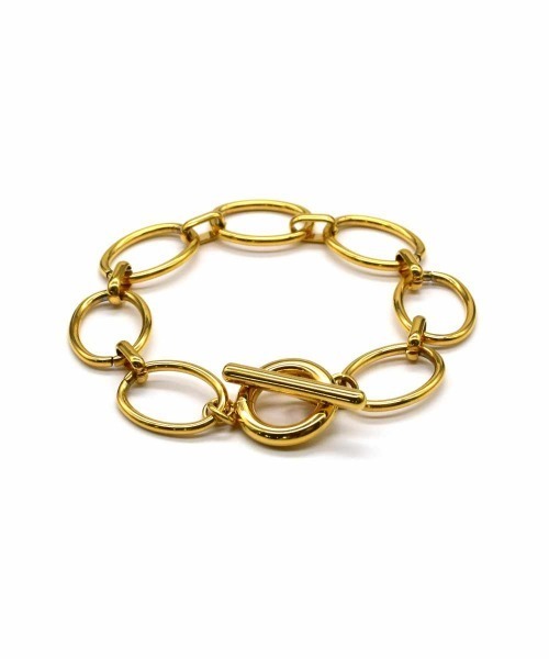 LHME（エルエイチエムイー）の「【WEB限定】”Gleam”オーバルチャンキーチェーンブレスレット/サージカルステンレス（金属アレルギー対応）【LHME / エルエイチエムイー】（ブレスレット・レディース・シルバー/ゴールド・ONE SIZE）」の19枚目の写真