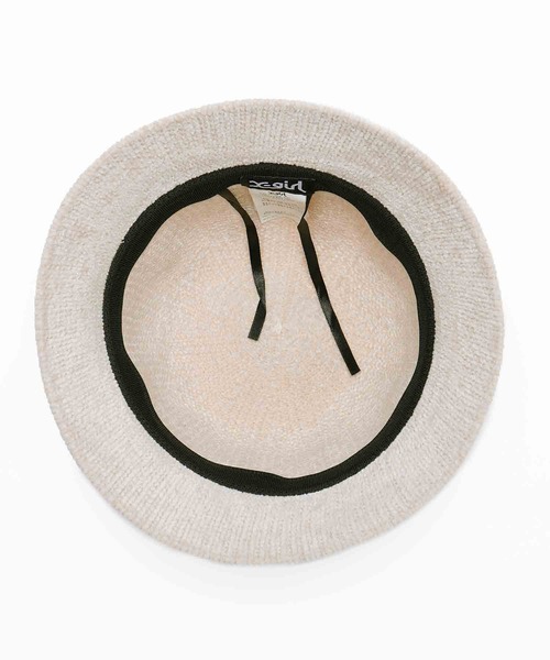 X-girl（エックスガール）の「MOLE YARN HAT（ハット・レディース・ライトブルー/ブラック/ベージュ・ONE SIZE）」の18枚目の写真