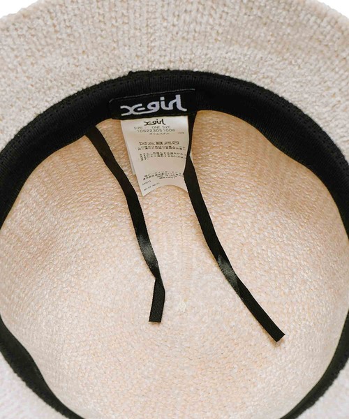 X-girl（エックスガール）の「MOLE YARN HAT（ハット・レディース・ライトブルー/ブラック/ベージュ・ONE SIZE）」の19枚目の写真