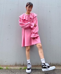 VOLUME COLLAR ワンピース