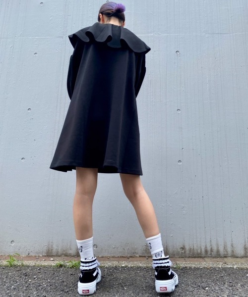 Candy Stripper(キャンディストリッパー)の「VOLUME COLLAR ワンピース(ワンピース・レディース・ブラック/ピンク/ヘザーグレー・2)」の20枚目の写真