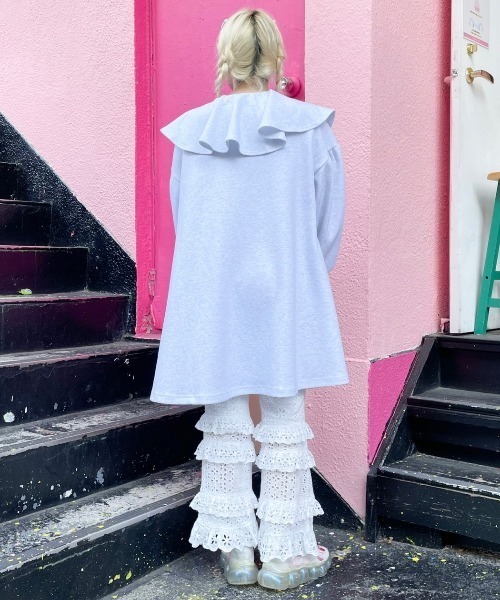 Candy Stripper(キャンディストリッパー)の「VOLUME COLLAR ワンピース(ワンピース・レディース・ブラック/ピンク/ヘザーグレー・2)」の16枚目の写真