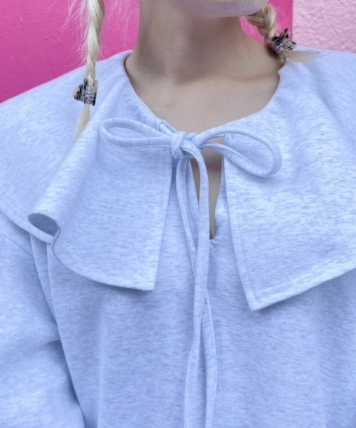 Candy Stripper(キャンディストリッパー)の「VOLUME COLLAR ワンピース(ワンピース・レディース・ブラック/ピンク/ヘザーグレー・2)」の12枚目の写真