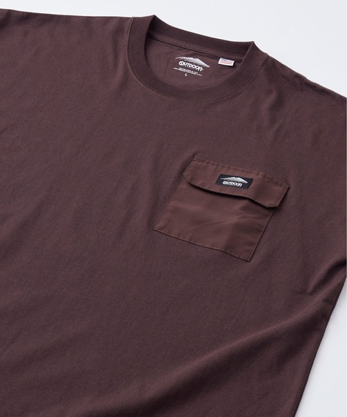 OUTDOOR PRODUCTS（アウトドアプロダクツ）の「【OUTDOOR PRODUCTS/アウトドアプロダクツ】USAコットン　裾切り替え　ドローコード　ビッグシルエット　ポケット付きTシャツ（Tシャツ/カットソー・メンズ・ブラウン/ホワイト/オリーブ/ブラック・LARGE/X-LARGE/MEDIUM）」の7枚目の写真