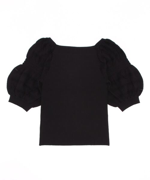 STRAWBERRY-FIELDS(ストロベリーフィールズ)の「リネット ニット・セーター(ニット/セーター・レディース・ブラック/ベージュ・2)」の3枚目の写真