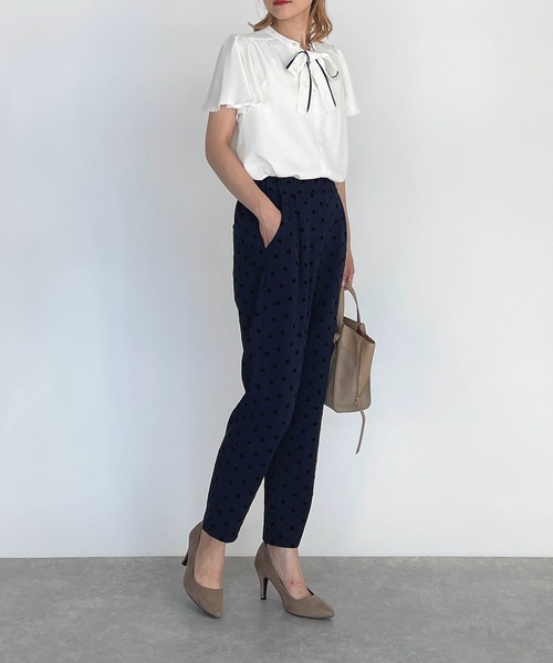 PICCIN（ピッチン）の「フロッキードットストレッチパンツ（その他パンツ・レディース・ブラック/ネイビー/ダークブルー・S/M）」の12枚目の写真