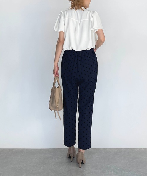 PICCIN（ピッチン）の「フロッキードットストレッチパンツ（その他パンツ・レディース・ブラック/ネイビー/ダークブルー・S/M）」の17枚目の写真