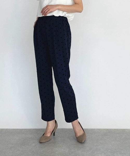 PICCIN（ピッチン）の「フロッキードットストレッチパンツ（その他パンツ・レディース・ブラック/ネイビー/ダークブルー・S/M）」の11枚目の写真