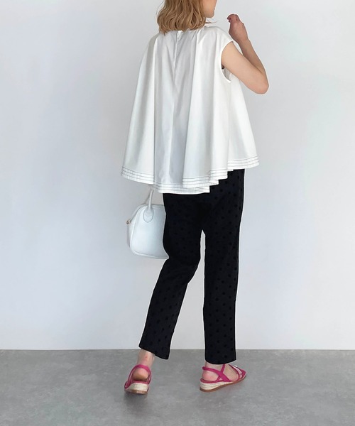 PICCIN（ピッチン）の「フロッキードットストレッチパンツ（その他パンツ・レディース・ブラック/ネイビー/ダークブルー・S/M）」の10枚目の写真