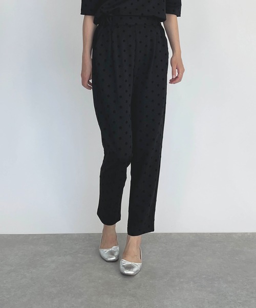 PICCIN（ピッチン）の「フロッキードットストレッチパンツ（その他パンツ・レディース・ブラック/ネイビー/ダークブルー・S/M）」の14枚目の写真