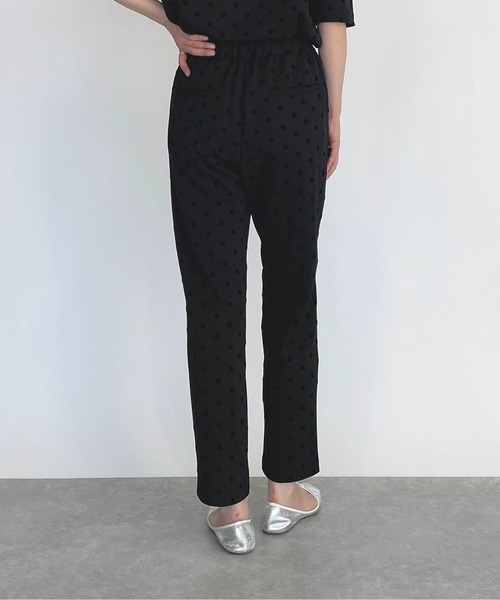 PICCIN（ピッチン）の「フロッキードットストレッチパンツ（その他パンツ・レディース・ブラック/ネイビー/ダークブルー・S/M）」の9枚目の写真