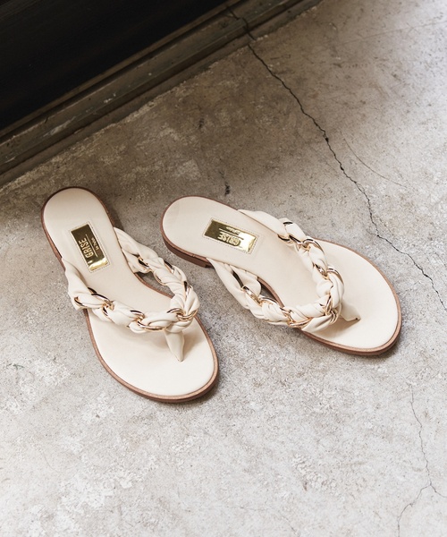 LE TALON（ルタロン）の「GRISE チェーンメッシュトング（サンダル・レディース・ベージュ/カーキ/アイボリー・LARGE/SMALL/X-SMALL/X-LARGE/MEDIUM）」の2枚目の写真