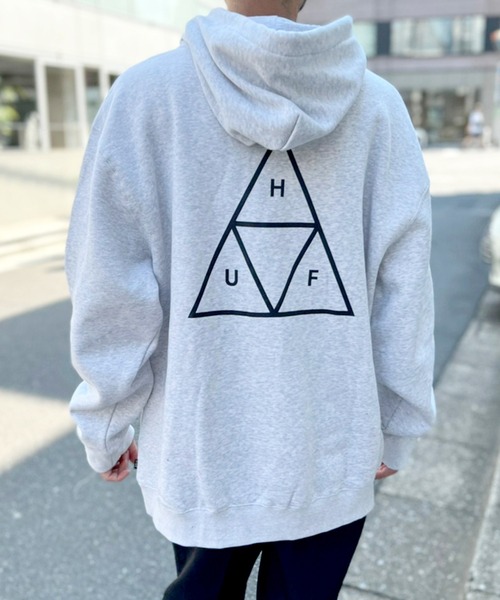 HUF（ハフ）の「【HUF】ハフ ESSENTIALS TT HOODIE フーディー パーカー PF00491（パーカー・メンズ・ブラック/グレー/ピンク/ダークグリーン・S/M/L/XL）」の12枚目の写真