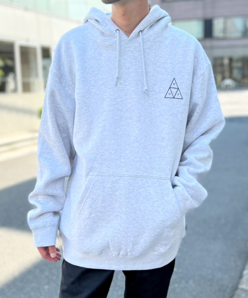 HUF（ハフ）の「【HUF】ハフ ESSENTIALS TT HOODIE フーディー パーカー PF00491（パーカー・メンズ・ブラック/グレー/ピンク/ダークグリーン・S/M/L/XL）」の18枚目の写真